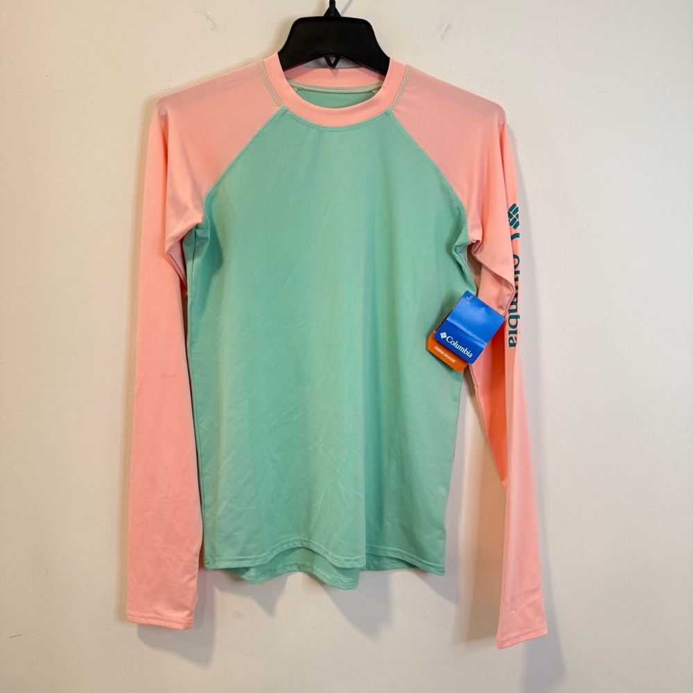 Columbia Sandy Shores Long Sleeve Sunguard Rashguard Size Youth XL New With Tags
